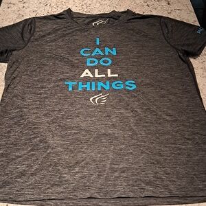 NWOT! Active Faith 'I Can Do All Things Through Christ' Tee